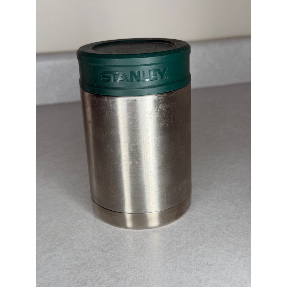 Stanley Stay Hot Cold Stainless Steel‎ Insulated Can Cooler Green Trim